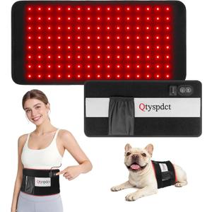Red Light Therapy for Body, 660nm 850nm Triple Chip LED 16" Infrared Red Light Therapy Pad Belt Wrap for Neck Shoulder Stomach Waist Back Knee Muscle