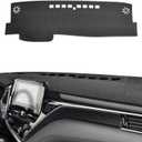POSAID for Toyota Camry Dash Cover 2024 2023 2022 2021 2020 2019 2018 Dashboard Cover Mat Custom Fit Toyota Camry 2018-2024, Black Trim