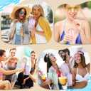 12 Pack 15oz Plastic Snowglobe Tumbler and Star Sunglasses Colorful Double Wall Plastic Cup with Straw Reusable Summer Cold Drink Travel Cup for Office Pool Party Gifts