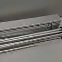 Grope Small Folding Camping Table with Aluminum Table Top, Beach Table for Sand with Carrying Bag,Prefect for Outdoor, Picnic, BBQ, Cooking, Festival (Silver-M)