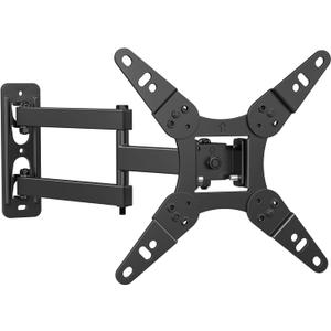 32+ 40 inch Full Motion TV Wall Mount for 13-43" TVs & Monitor, 360 Rotating Small TV Mount Bracket, Articulating Swivel Tilting Extension, Max VESA 200x200mm, Single Studs, 55 lbs
