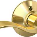 Schlage F170 ACC 605 LH Left Handed Accent Door Lever, One Sided Non-Turning Dummy Door Handle, Bright Brass