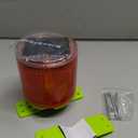 Aolyty Solar Strobe Warning Light IP54 Waterproof LED Flashing Safety Light Bright Warning Lamp Outdoor for Construction Traffic Dock Marine Beacon Road Signs (Red)