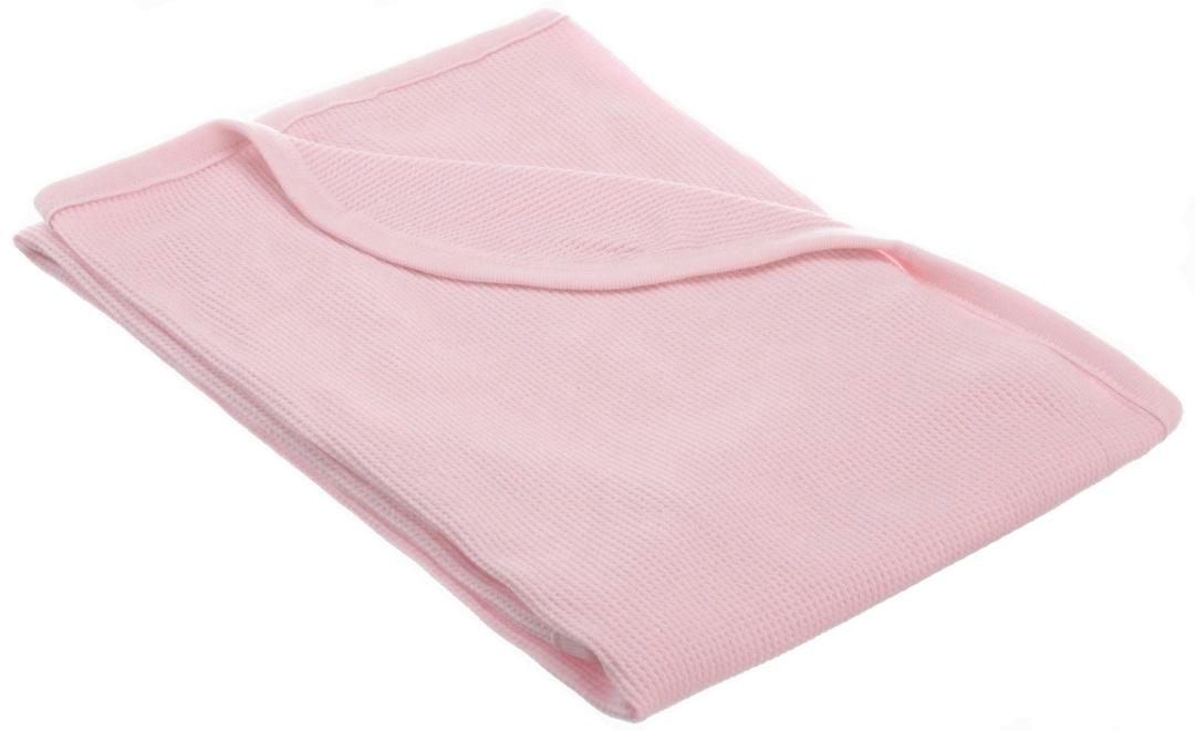 American Baby Company 100% Cotton Thermal Waffle Swaddle Blanket, Soft, Breathable & Stretchy, Pink, 30" x 40" for Boys and Girls, Perfect for Swaddling, Travel and Gifting