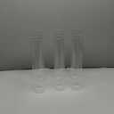 6 Pcs Hurricane Candle Holder Sleeve, H:14" D:2.5" Bottomless Glass Cylinder Candleholder Tall Clear Glass Cylinder Open Both Ends, Chimney Tube Cover, Open Ended Candle Shade
