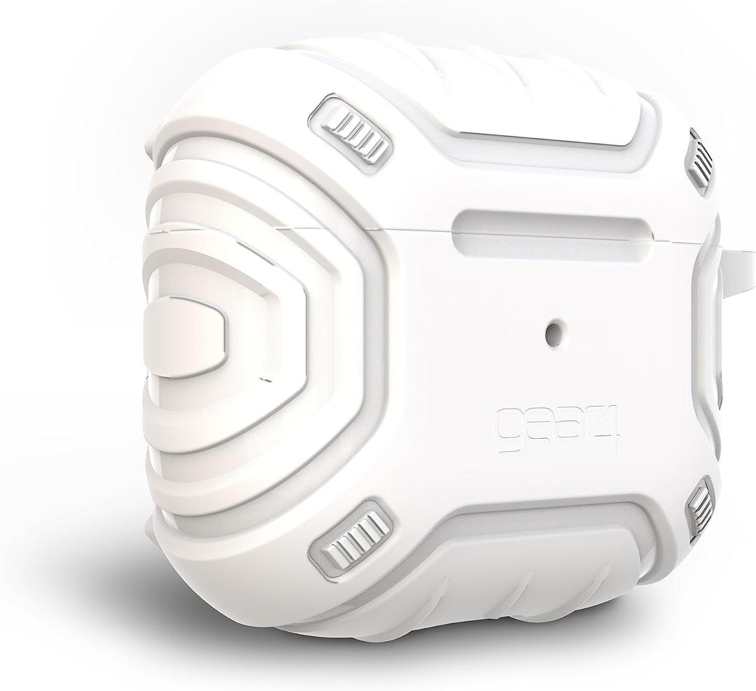ZAGG Max Protection AirPods Pro Case - Lightweight and Durable Cover in White, Compatible with Wireless Chargers