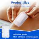 Niceful 50Pcs Adhesive Gauze Bandages 2"x3", Water-Resistant Wound Island Dressing, Sterile & Absorbent Medical Grade Dressing Pad First Aid Dressing Pads