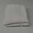 RYB HOME Linen Sheer Curtains for Living Room Textured Semi Sheer Curtains Large Window Treatment for Bedroom Patio Door, White, 52 inch Width x 108 inch Length, 2 Panels