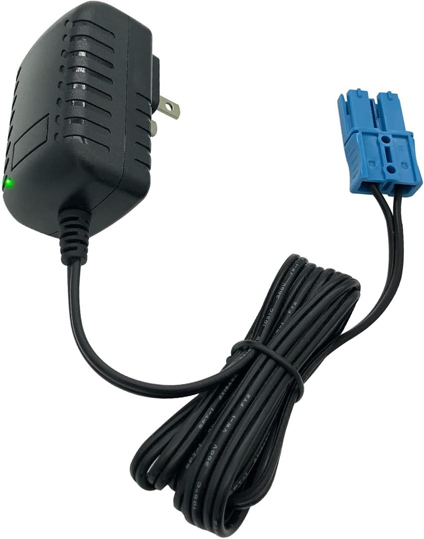 12V Battery Charger for Kid Trax Ride On Car,12 Volt Charger for Dodge Ram 3500 Beetle Mini Rideammales Scout Disney Mickey Minnie Mouse Coupe with Small Blue Plug