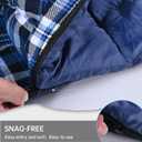 Cotton Flannel Double Sleeping Bag for Camping, Backpacking Or Hiking.Queen Size Two Person Sleeping Bags for Adults. Waterproof and Lightweight Travel Sack Included.