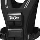 Adjustable Weighted Vest Men and Women 19lbs/ 30lbs/ 40lbs Weights with Reflective Stripe, Weight Vest Woman Workout Vest for Strength Training,Running & Walking (Black)