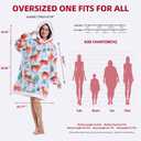 GoodtoU Oversized Hoodies Sweatshirt Blanket Hooded Blanket Warm and Cozy Birthday Gifts for Women Medium forest Deer (Adults)