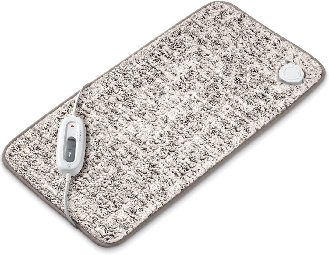 Beurer UHP26N Microplush Heating Pad for Back Pain Relief, Machine Washable Fabric with Auto Shut Off, Electric Heating Pad for Cramps and Sore Muscles, Machine Washable with Adjustable Strap (1 Count (Pack of 1))