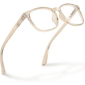 CCVOO Reading Glasses for Women/Men, Eyeglasses, Blue Light Readers for Women/Men, Computer Eye Glasses, Cheaters (Champagne), 2.25x