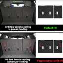 LASFIT Floor Mats & Cargo Mat with Backrest 2021-2026 & Only 7 Seats(Not for 8/9 Seats) for Chevy Tahoe/GMC Yukon(Only Yukon, Not Fit Yukon XL)/Cadillac Escalade(Only Escalade, Not Fit Escalade ESV)