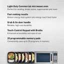 Panasonic NE-1054F Compact Light-Duty Countertop Commercial Microwave Oven with 10 Programmable Memory and Touch Screen Control, Countertop Microwave Oven, 1000W, 0.8 Cu. Ft, Stainless Steel