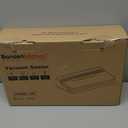 Bonsenkitchen Vacuum Sealer Machine, Stainless Steel Food Sealer Vacuum Sealers with 1 Roll & 5 Bags, 5 Food Vacuum Modes, Built-in Cutter & Bag Storage (Silver Black)