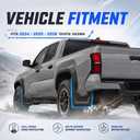 Mud Flaps Fit for 2026 2025 2024 Toyota Tacoma Trucks 4PC