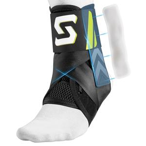 Quick Lace Up Ankle Brace with Thermoplastic Side Stabilizing Plate, Breathable Slim Fit Ankle Support for Men & Women, Adjustable Ankle Stabilizer for Injury Recover, Running,Sports (M(Ankle size:12"-13")-Support Plate of 1)