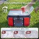 50-Can Hard Top Large Rolling Cooler with a Hard Base Plate, Leakproof Insulated Cooler with Wheels and Handle Collapsible for Outdoor