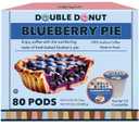 Double Donut Coffee Blueberry Coffee in Single Serve Pods, Flavored Coffee For the Keurig K Cups Brewer, 80 Cups (EXP 10/31/28)