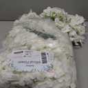 Veryhome 20Pcs White Hydrangea Artificial Flowers, Ivory Faux Hydrangea Flowers, Silk Flowers Heads with Stems, Fake Hydrangeas for Home Decor Wedding Party Centerpieces DIY Floral Arrangements