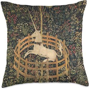 The Hunt of the Unicorn or the Unicorn Tapestries Throw Pillow (18x18) The Hunt of the Unicorn or the Unicorn Tapestries Throw Pillow (18x18)