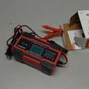 NEXPEAK NC201 10-Amp Battery Charger, Smart Trickle Charger 12V 24V Car Battery Charger Fully Automatic Maintainer Desulfator w/Temp Compensation for Car Truck Lawn Mower Boat Marine Batteries (Red)