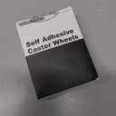 TRVL FIELDER Self Adhesive Caster Wheels for Furniture, Small Casters for Furniture Legs, Low Profile Table Wheels, 28 LBS Load Capacity Per Steel Wheel, Rollers for Kitchen Appliances (8 PCS, Black)