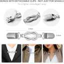 Pashmina Shawl Wraps for Women Poncho Shawl Knit Cape Cashmere Wrap for Evening Dresses and Daily Wear.