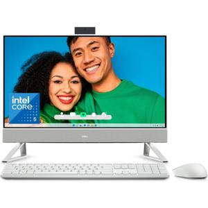 Dell Inspiron 7730 All in One Desktop - 27-inch FHD (1920 x 1080) Display, Intel Core 5-120U, 16GB DDR4 RAM, 512GB SSD, Intel Graphics, Windows 11 Home, Onsite Service - White