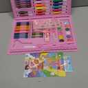 homicozy Art Supplies, Unicorn Drawing & Coloring Set with Crayons, Colored Pencils, Markers, Sketchbook, Watercolor Cakes, Stencils, Arts and Crafts Painting Kit for Kids Ages 4-10, Girls Boys Gift