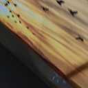 Wall Art Lake Sunset Canvas Art Autumn Nature Picture Dock Wooden Bridge Reeds Birds Flying Shore Dusk Contemporary Artwork for Bedroom Living Room Decoration Home Kitchen Office Wall Decor 29" x 58"