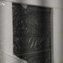 Seekelegant Farmhouse Bathroom Mirror, 30" x 22" Rustic Vanity Mirror, Barn Door Style Wood Framed Wall Mirror, Rectangle Decor Mirror for Living Room, Entryway, Black