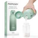 Momcozy Portable Milk Warmer for Travel  Dual Heating Modes for Breast Milk & Water, Portable Bottle Warmer with Fast Heating & Long Battery Life, 17 Ounces Large Capacity to Meet Your All-Day Needs (Green)