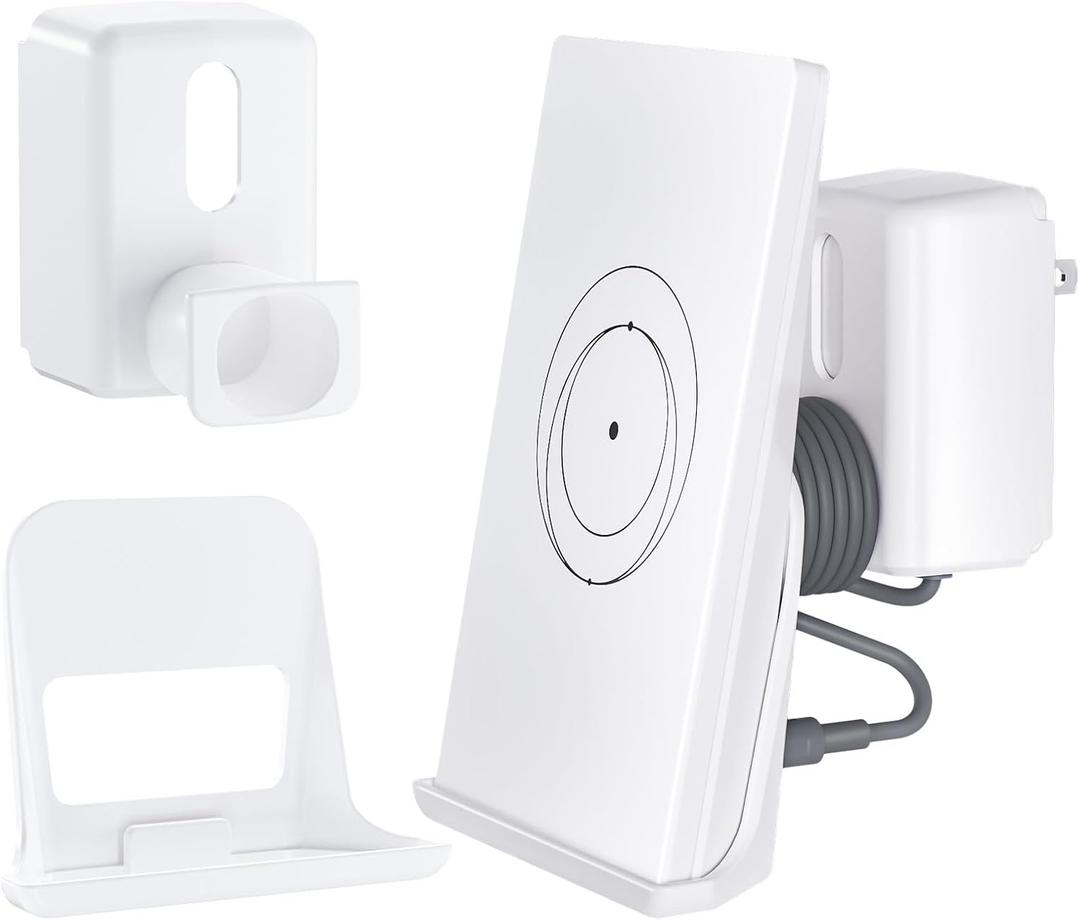 Starlink Router Mount, 2 in1 Wall Mount for Starlink Router Mini and Power Supply Mounting Kit, Hidden Power Adapter Holder for RV/Home/Office, Officially Compatible with Starlinks Mini Mesh Routers