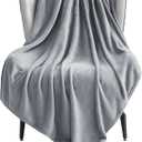 Double-Sided Flannel Throw Blanket 59x39.37 Inches - Ultra Soft Fleece Blankets for Couch, Office, Car Seats, Camping, Bed & Travel |Cozy-Blanket Lightweight Warm|All Season Use