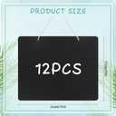 Harloon 12 Pack 9"x7" Double Sided Hanging Chalkboard Signs with String, Wood Chalkboard Price Tags, Memo Message Sign Erasable Message Board for Home Weddings Kitchen Party Event Label(Rectangle)