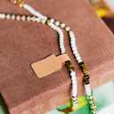 SUPVOX Kraft Paper Labels 300Pcs Blank Adhesive Jewelry Price Tags for Rings Bracelets Necklaces DIY Crafts and Display