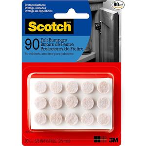 3M Company SP952-NA Beige Felt Bumpers, 90 Piece