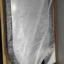 HOMECOOKIN Wood Arched Mirror for Bathroom, 24" x 36" Farmhouse Rustic Arched Wall Mirror Wood Framed Vanity Mirror for Home Decor Entryway Living Room (Black)