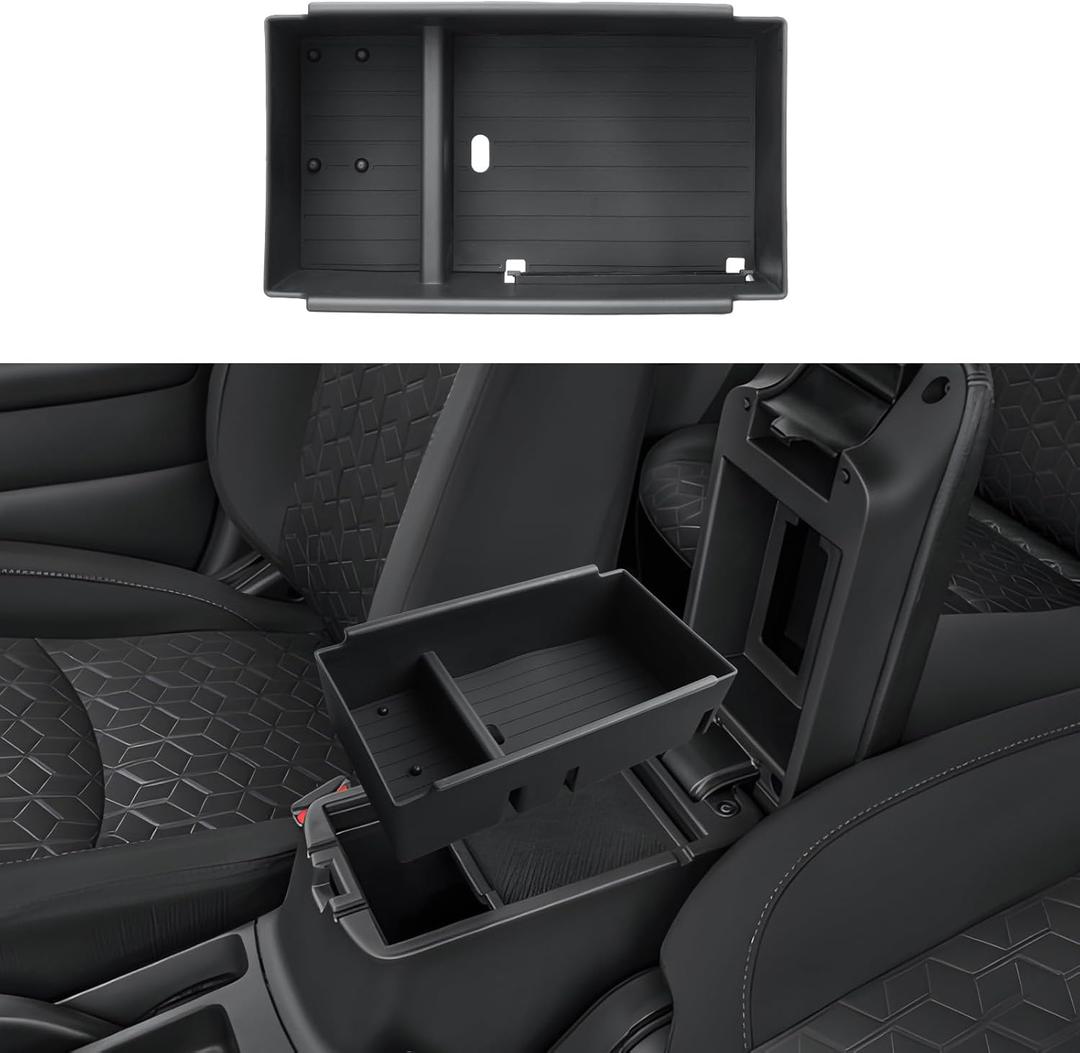 2026 Outlander Sport Center Console Organizer - For 2021-2025 2026 Mitsubishi Outlander Sport(2.0 S/2.0 ES/2.0 LE/2.0 SE/2.4 SEL) Accessories Armrest Box Storage Tray - ABS