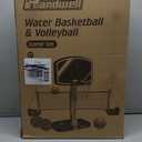Pool Basketball Hoop&Pool Volleyball Net 2 in 1,Pool Toys Basketball Game with Weighted Base&Stand,2 Water Volleyball&2 Basketball and Pump,Summer Outdoor Family Party Pool Games for Kids Adults