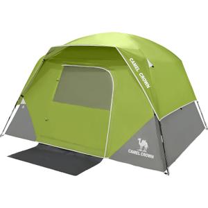 CAMEL CROWN Tents for Camping 8 Person Waterproof Tent Quick Setup Folding Outdoor Backpacking Tents Family Hiking