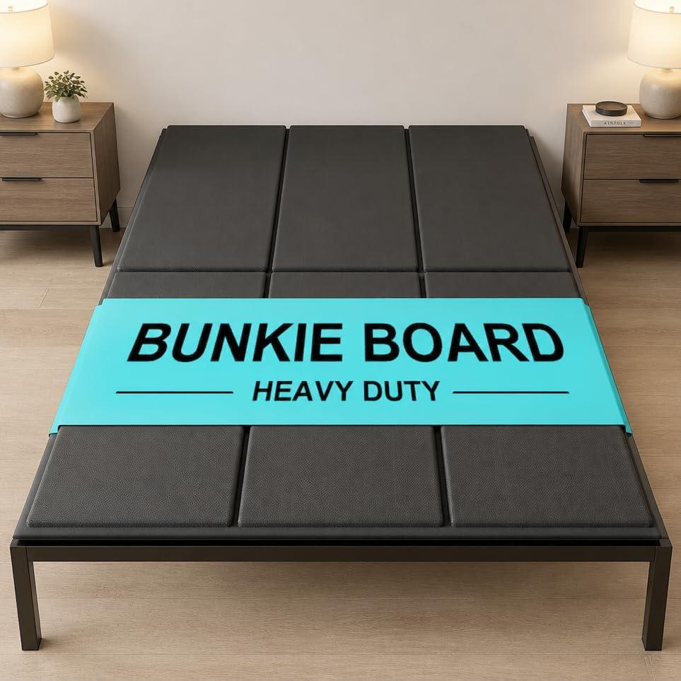 King Bunkie Board 10mm (76x80 inches) - Anti-Sag Mattress Support Board, Noise-Minimizing, Breathable & Moisture Resistant - Universal Fit for Bed Frame, Platform Beds & Pull-Out Sleeper Sofa