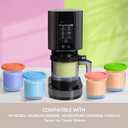 Ninja Creami Pints and Lids - 4 Pack Ninja Creami Pints, 16 oz Ninja Creami Containers, Creami Pint Containers Compatible with Ninja NC299AMZ & NC300 Series Ice Cream Maker - Tight Sealing & Anti-Slip