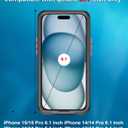 Universal Waterproof Phone Case for iPhone 6.1, Self-Check Function Underwater Pouch Dry Bag Shower Snorkeling for iPhone 15/14/13/12,15/14/13/12 Black