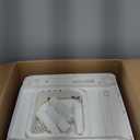 Automatic Cat Litter Box Self Cleaning - App Control, Open-Design, Smart Health Monitor, Suitable for Medium Cats and Kittens, Anti-Pinch Safety, Quiet Operation - White