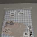 Andency Gingham Duvet Cover Queen, Blue Ruffle Farmhouse Shabby Chic Duvet Cover, 3 Pieces Soft Pre-Washed Microfiber Duvet Cover Set with Zipper Closure & Corner Ties, 90x90Inch