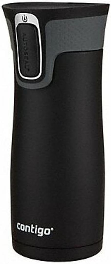 Contigo West Loop Stainless Steel Travel Mug with AUTOSEAL Lid 16oz. (16oz (Single Pack), Black)